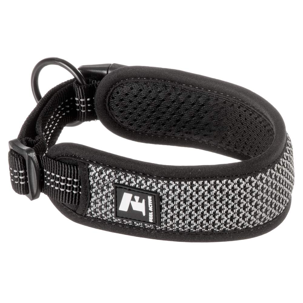 Coleira para Cão Reflective Preta Feel Active