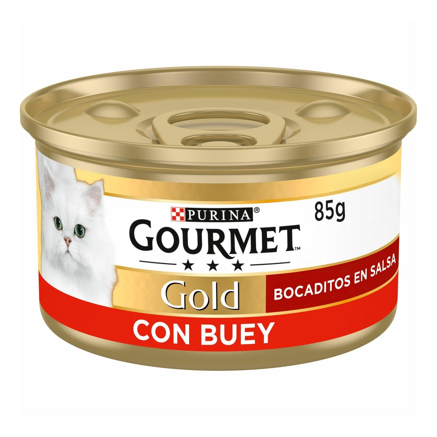 Comida Húmida para Gato Adulto Pedacinhos em Molho Vaca Purina Gourmet Gold