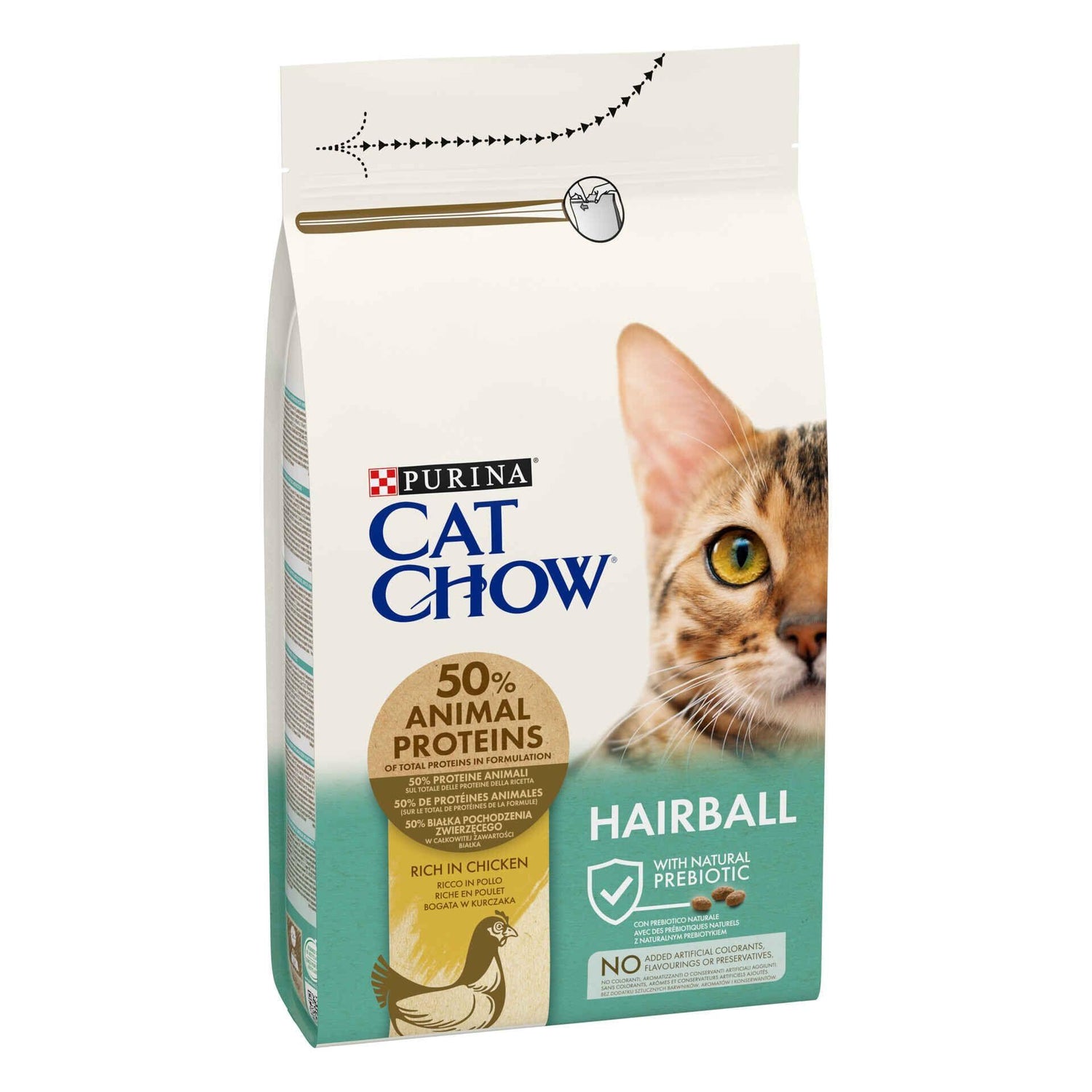 Ração para Gato Adulto Bolas de Pelo Frango Purina Cat Chow