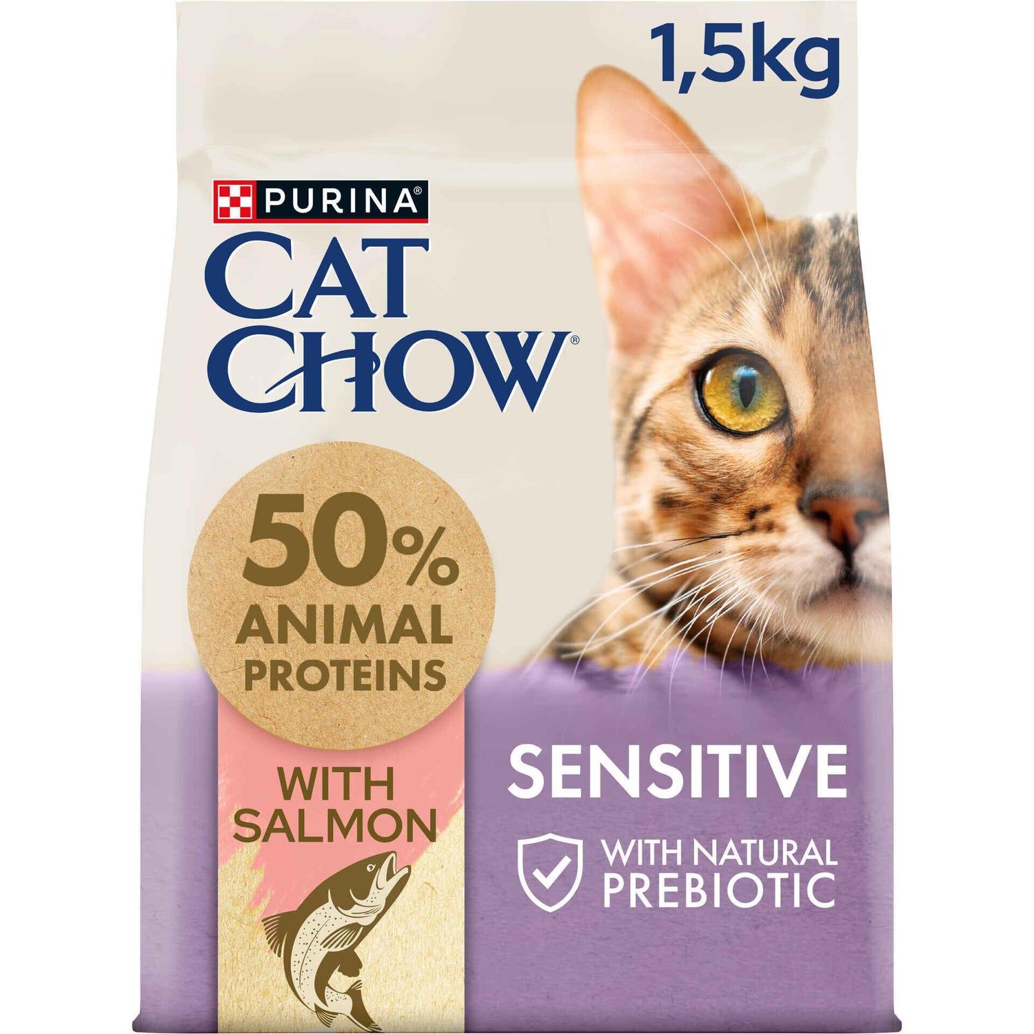 Ração para Gato Adulto Sensitive Salmão Purina Cat Chow
