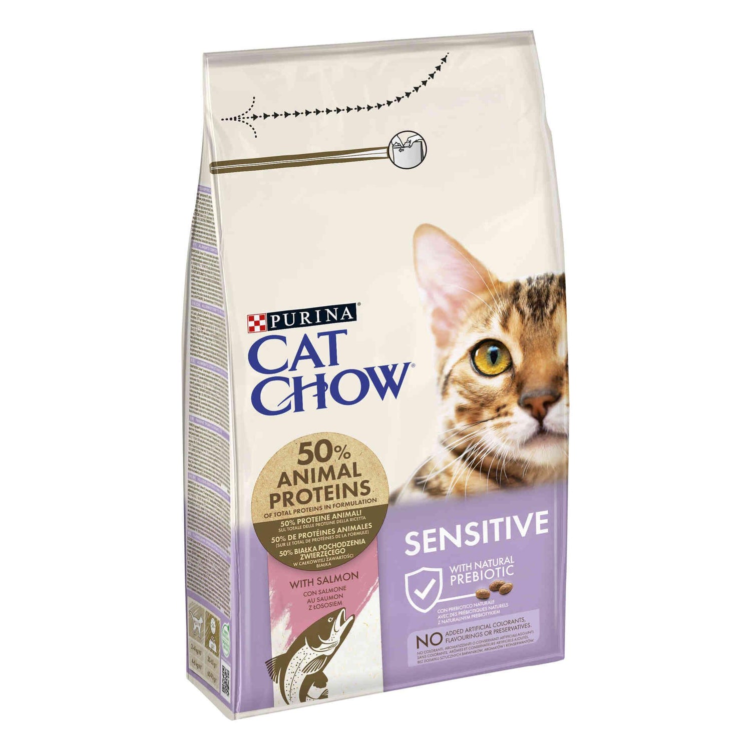 Ração para Gato Adulto Sensitive Salmão Purina Cat Chow