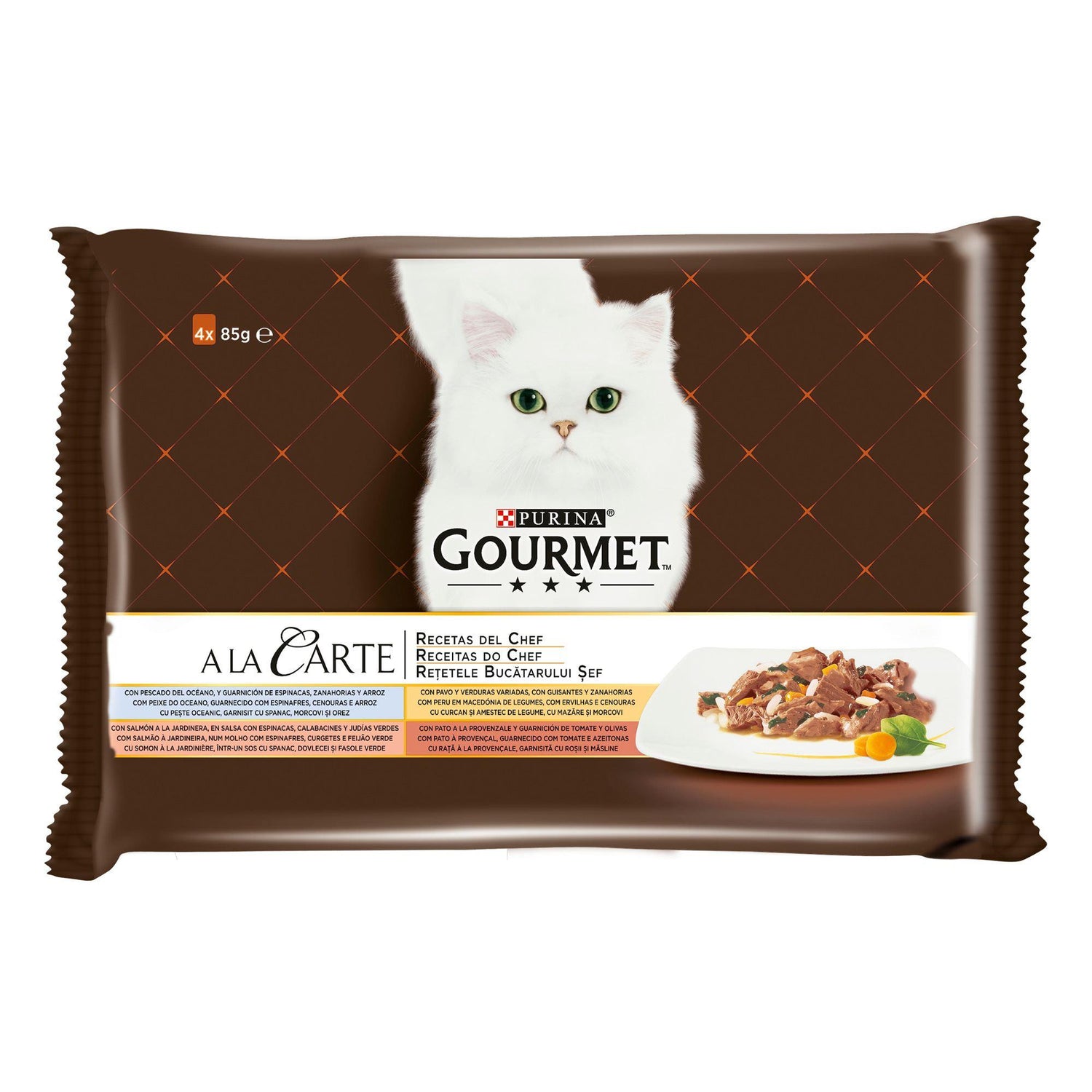 Comida Húmida para Gato Adulto Saquetas Purina Gourmet A La Carte