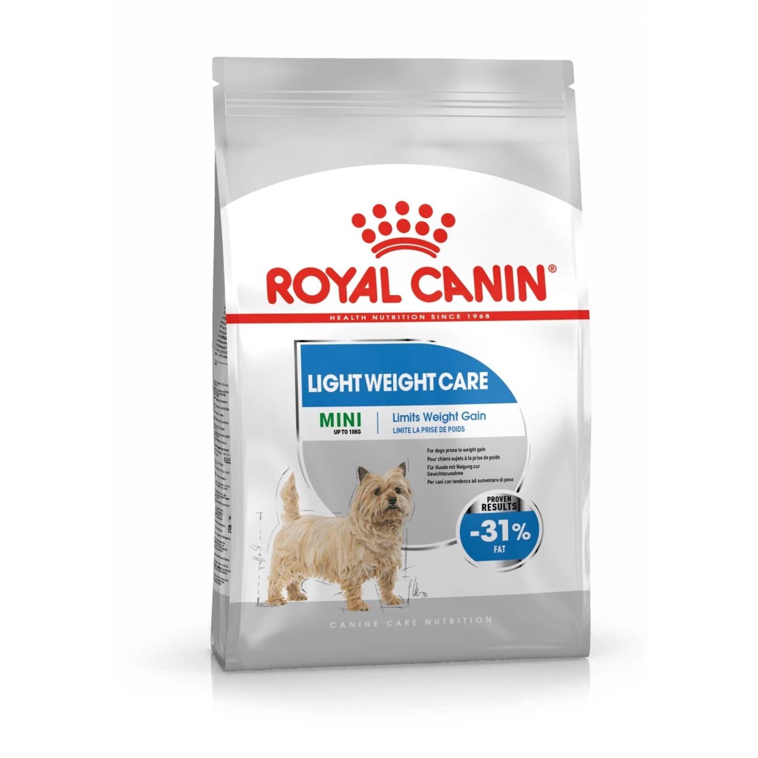 Ração para Cão Adulto Mini Light Weight Care Royal Canin