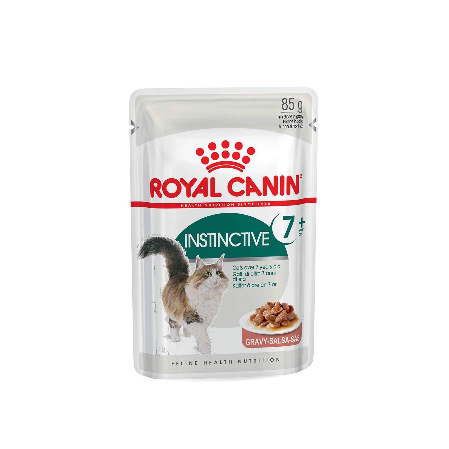 Comida Húmida para Gato Sénior Instinctive Ageing 7+ Saquetas Royal Canin