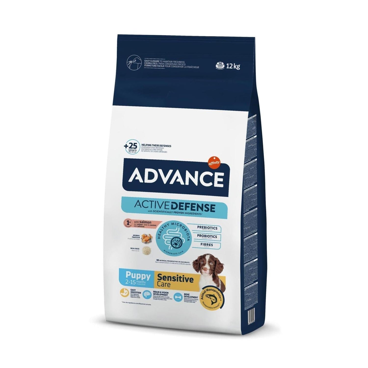 Ração para Cão Júnior Sensitive Salmão Affinity Advance