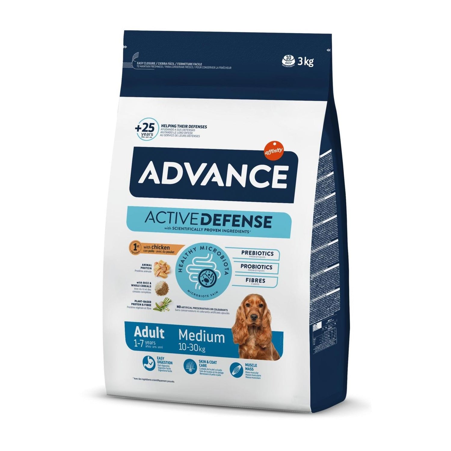 Ração para Cão Adulto Médio Frango e Arroz Affinity Advance