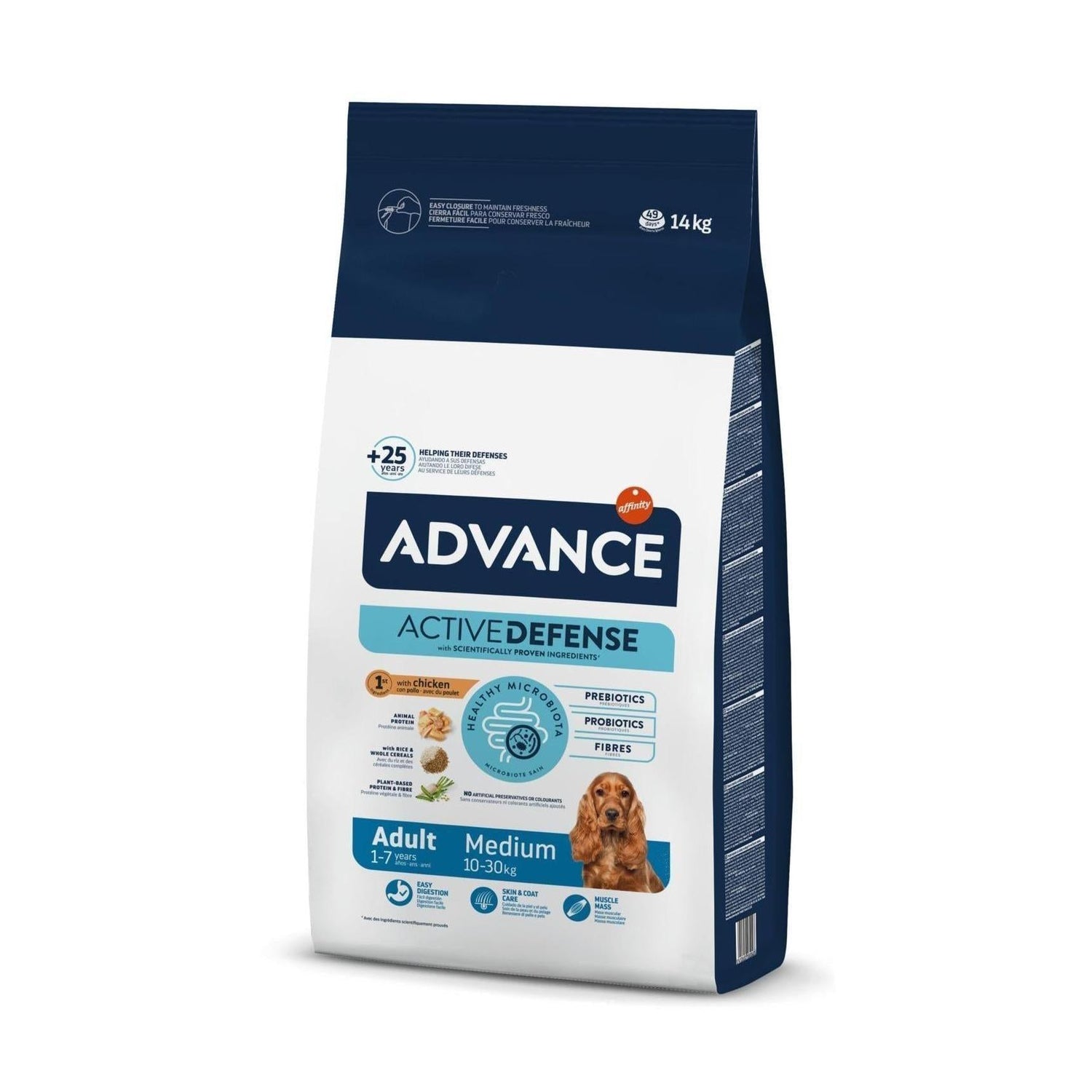 Ração para Cão Adulto Médio Frango e Arroz Affinity Advance