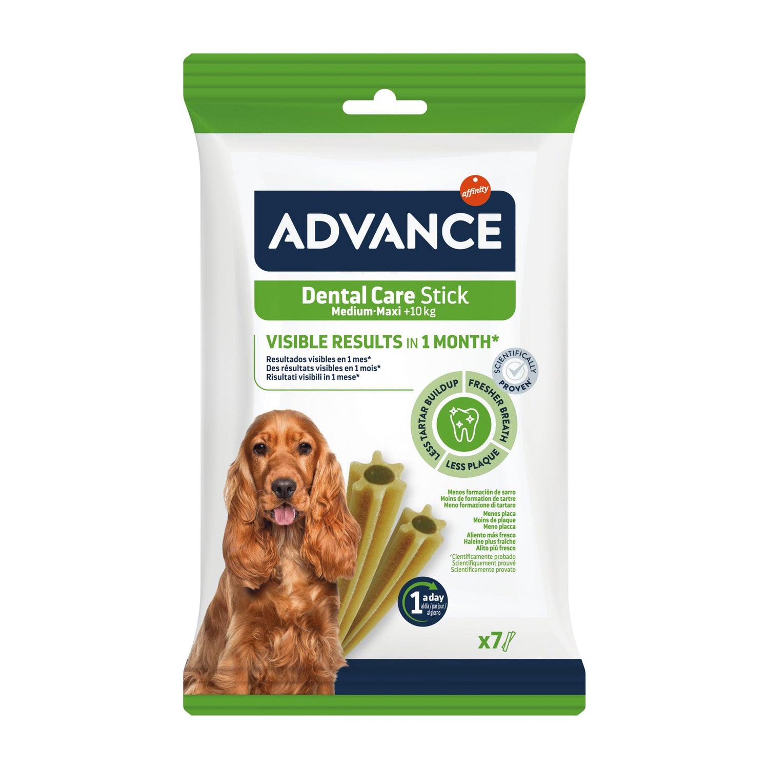 Snack para Cão Adulto Médio e Maxi Dental Affinity Advance