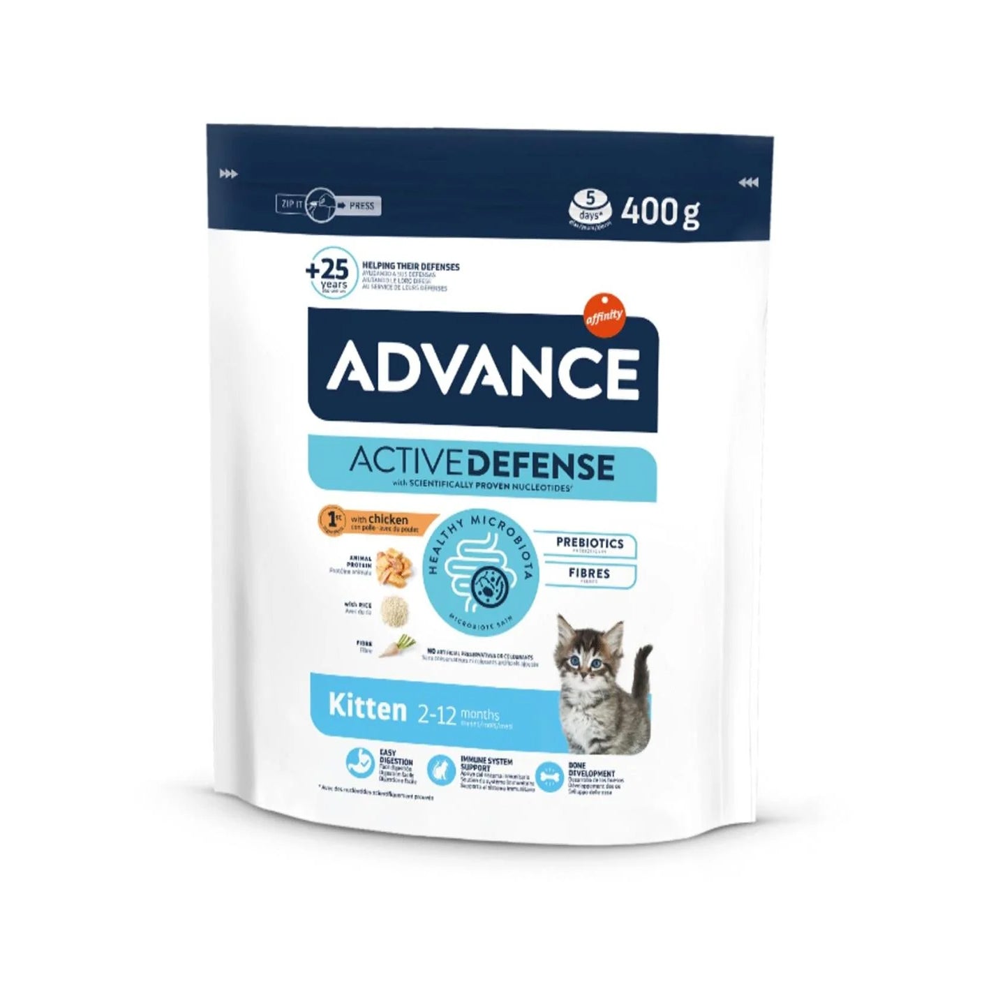Ração para Gato Júnior Active Defense Frango e Arroz Affinity Advance