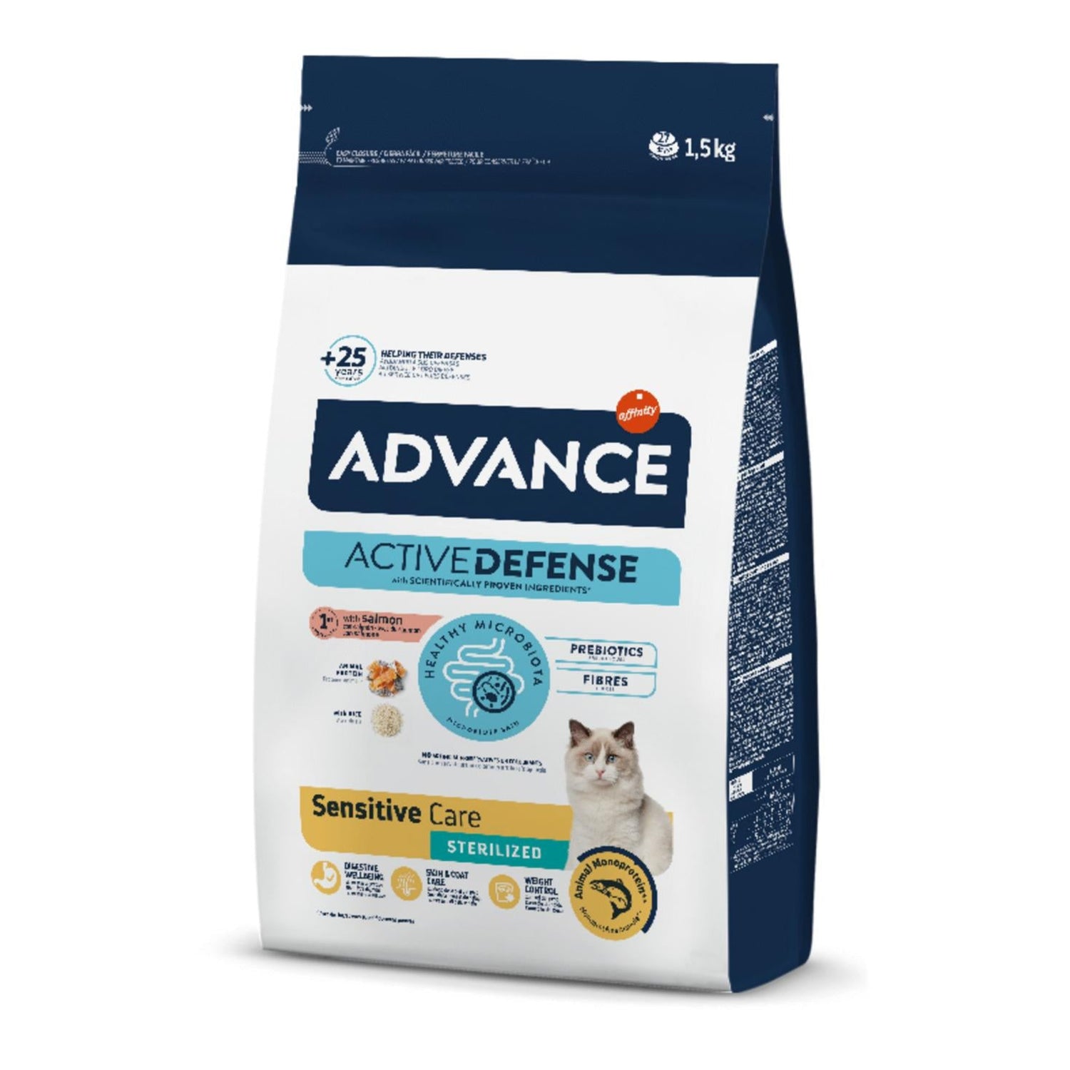 Ração Para Gato Adulto Esterilizado Salmão Affinity Advance