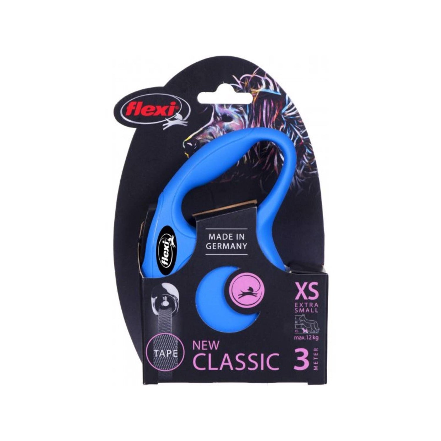 Trela para Cão New Classic Azul Flexi