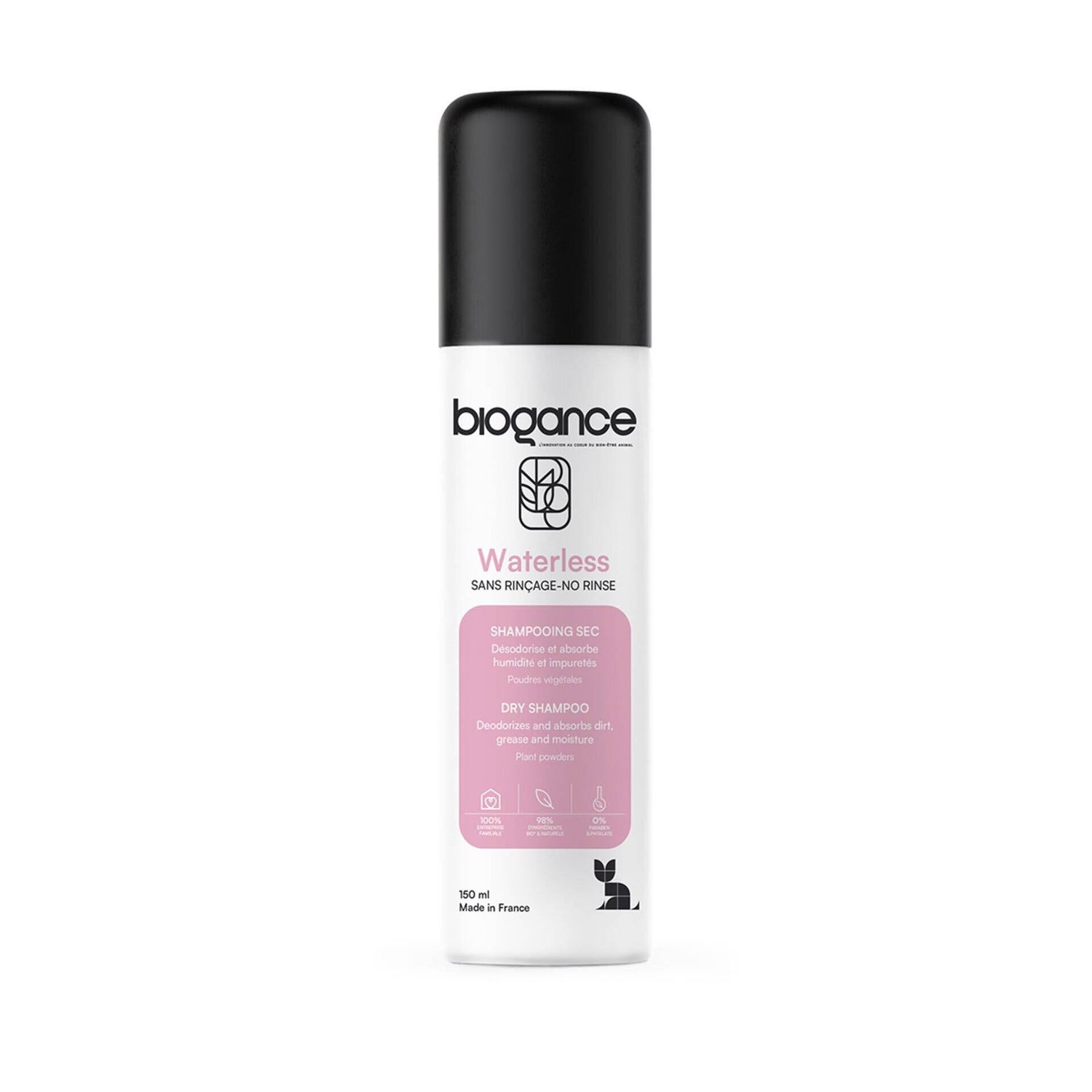 Champô Seco para Gato Waterless Biogance