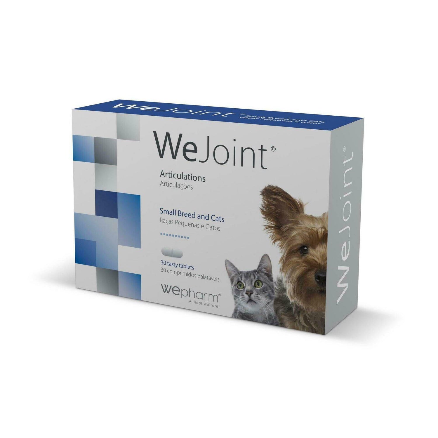 Suplemento Wejoint Raças Pequenas e Gatos 30 Comprimidos