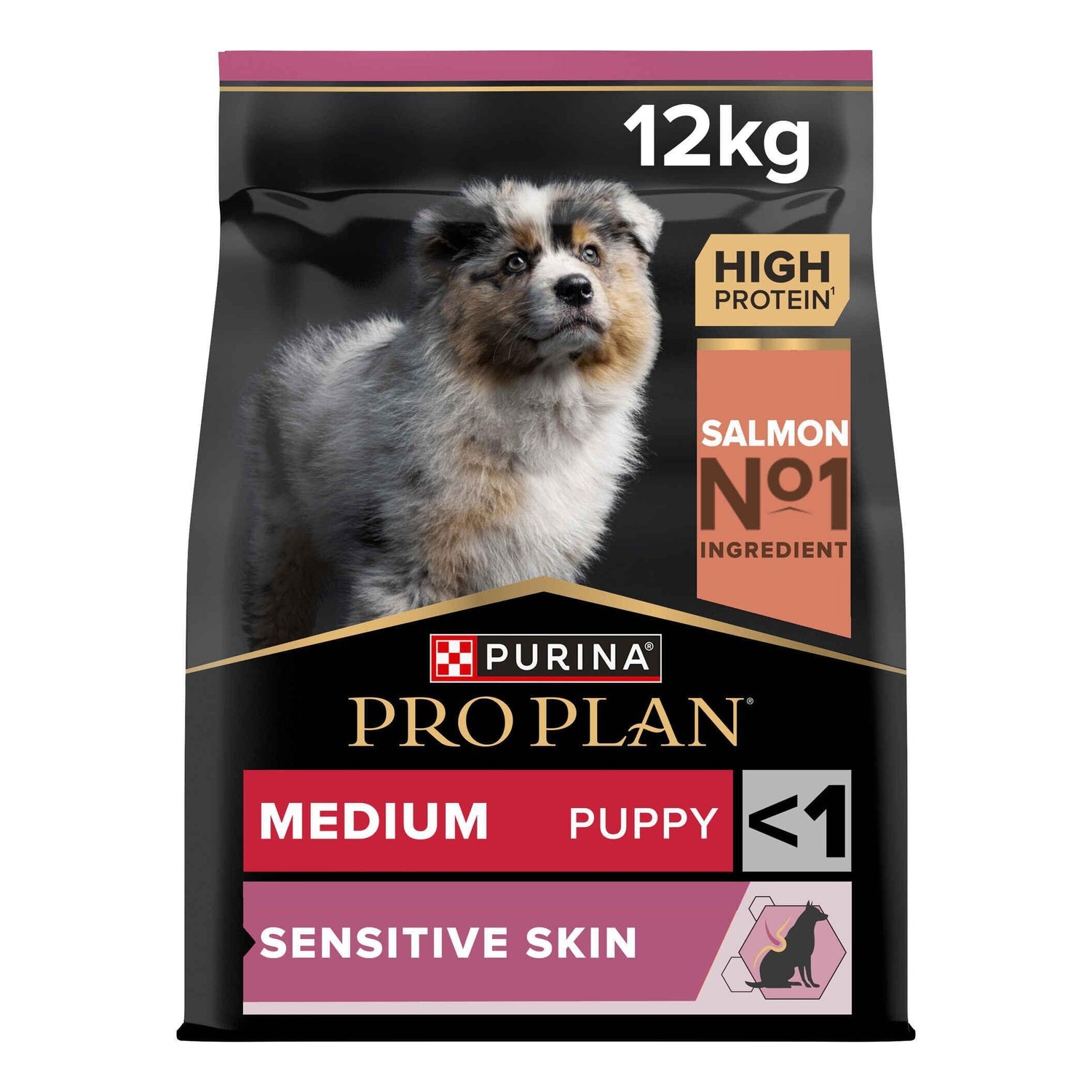 Ração para Cão Júnior Médio Sensitive Skin Salmão Purina Pro Plan
