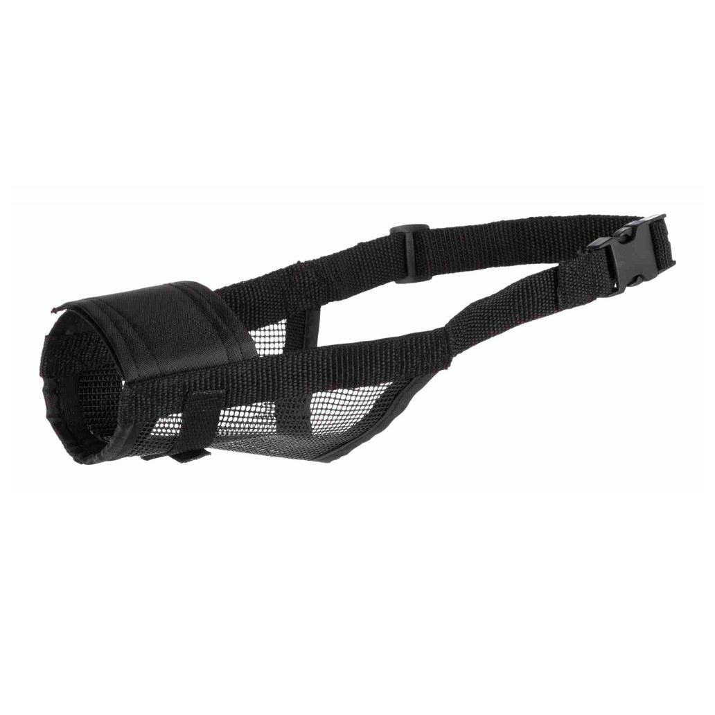Açaime para Cão Ajustável com Rede Nylon Preto Trixie