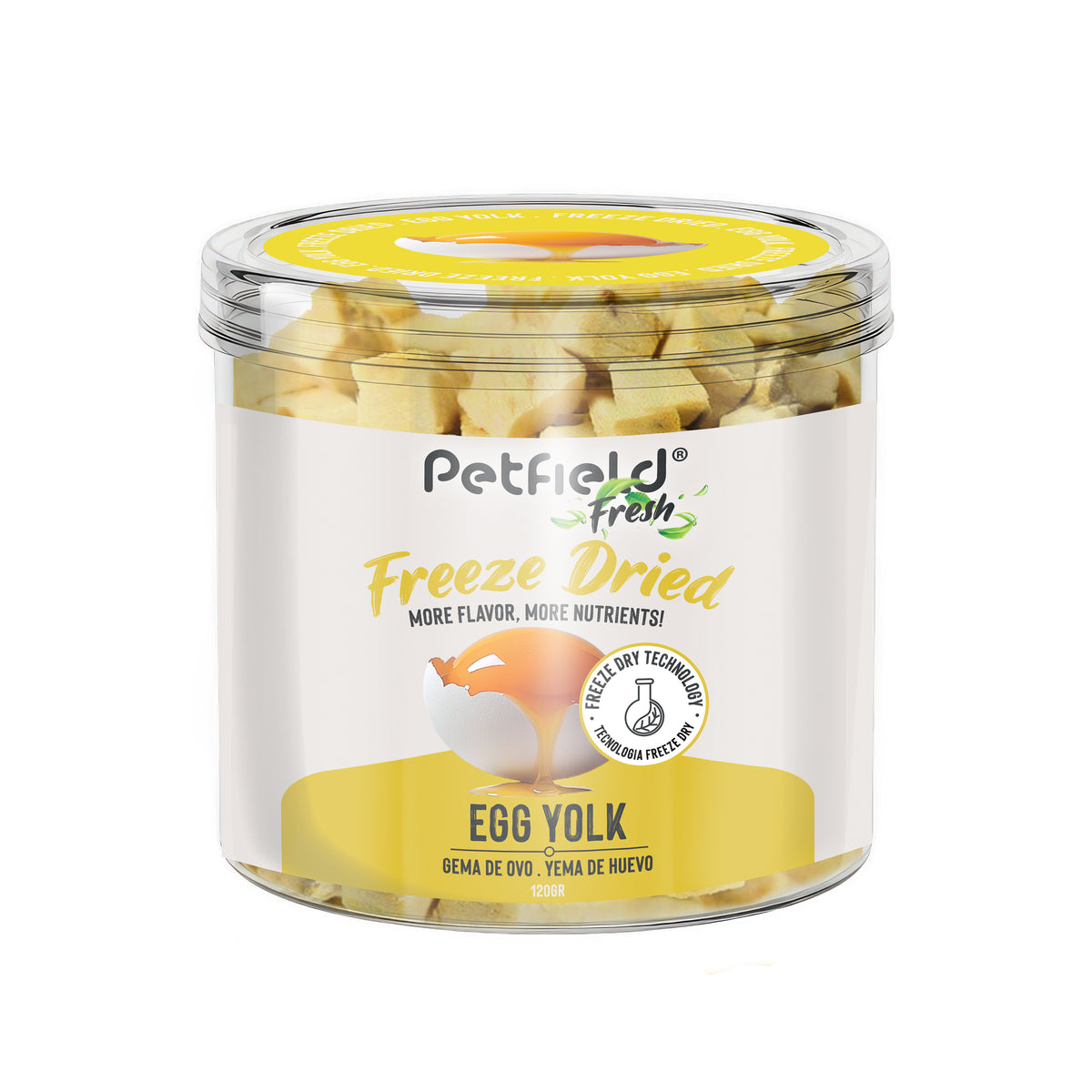 Snack Freeze Dried Gema de Ovo Petfield