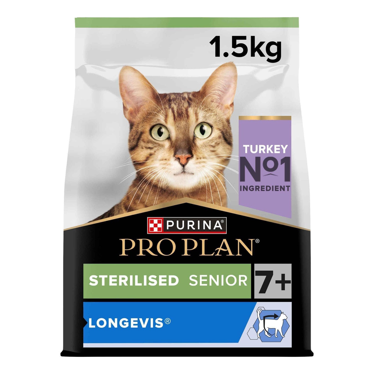Ração para Gato Sénior Esterilizado Longevis Peru +7 Purina Pro Plan