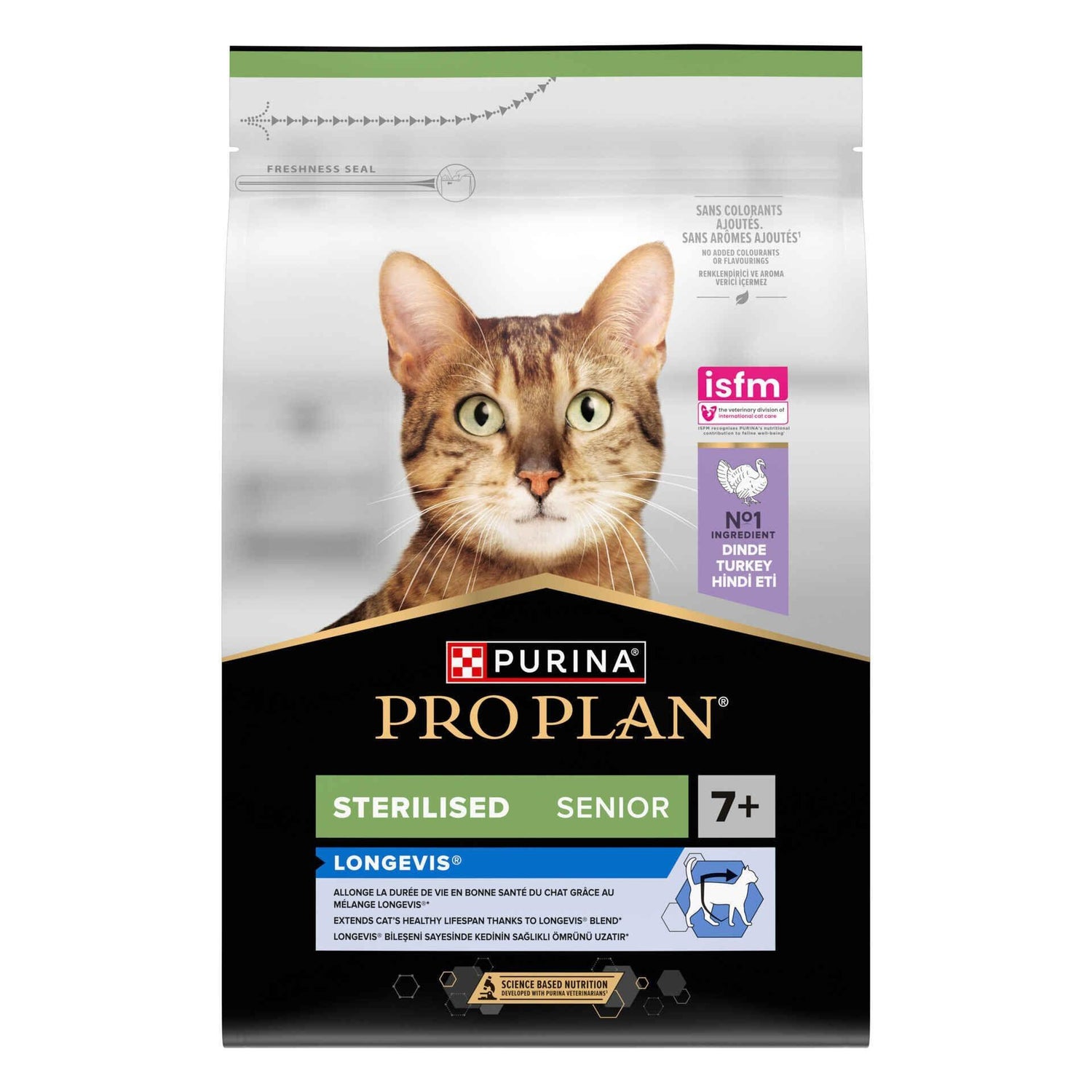 Ração para Gato Sénior Esterilizado Longevis Peru +7 Purina Pro Plan