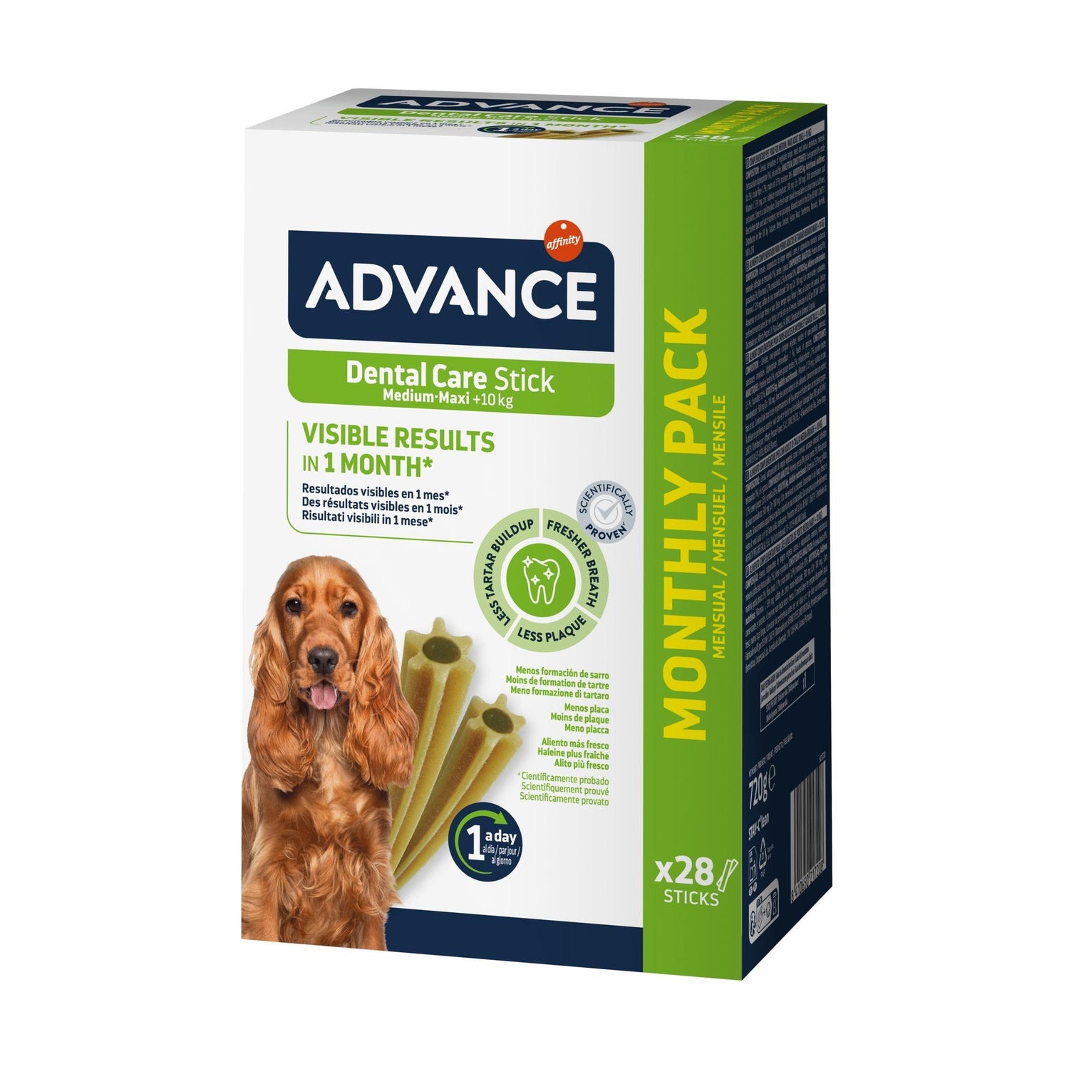 Snack para Cão Adulto Médio E Maxi Dental Affinity Advance