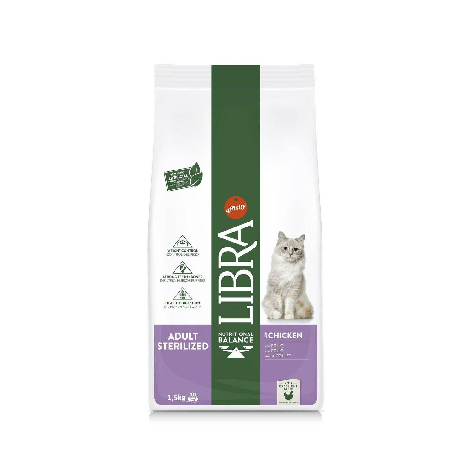 Ração para Gato Adulto Esterilizado Frango Libra