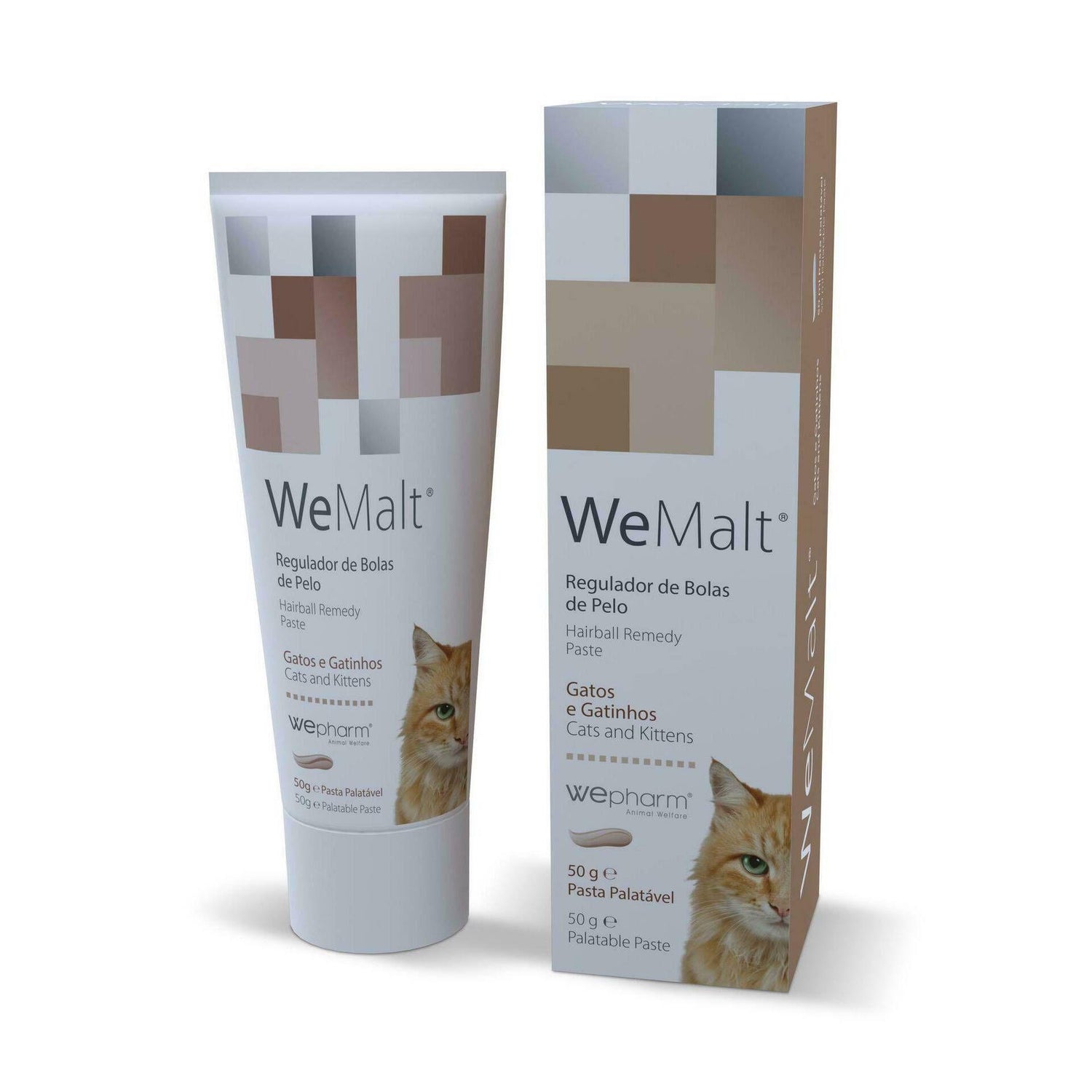 Pasta Wemalt para Gato Bolas Pelo 50g