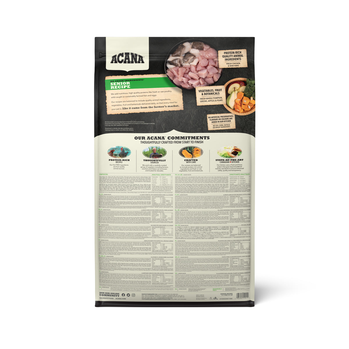 Ração para Cão Sénior Recipe Acana