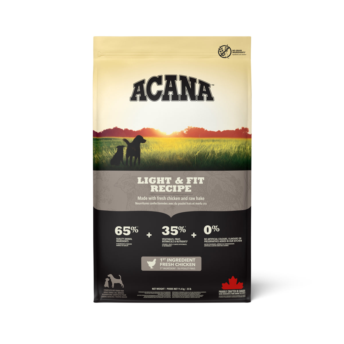 Ração para Cão Adulto Light & Fit Recipe Acana