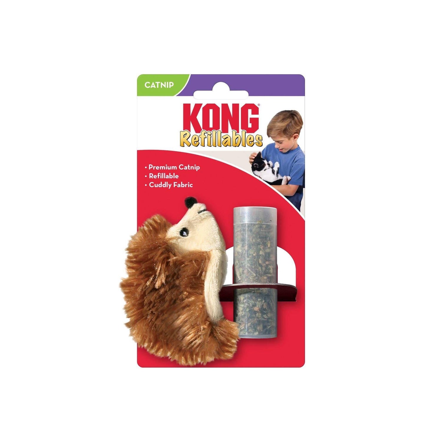 Brinquedo para Gato Refillable Feather Ouriço Kong