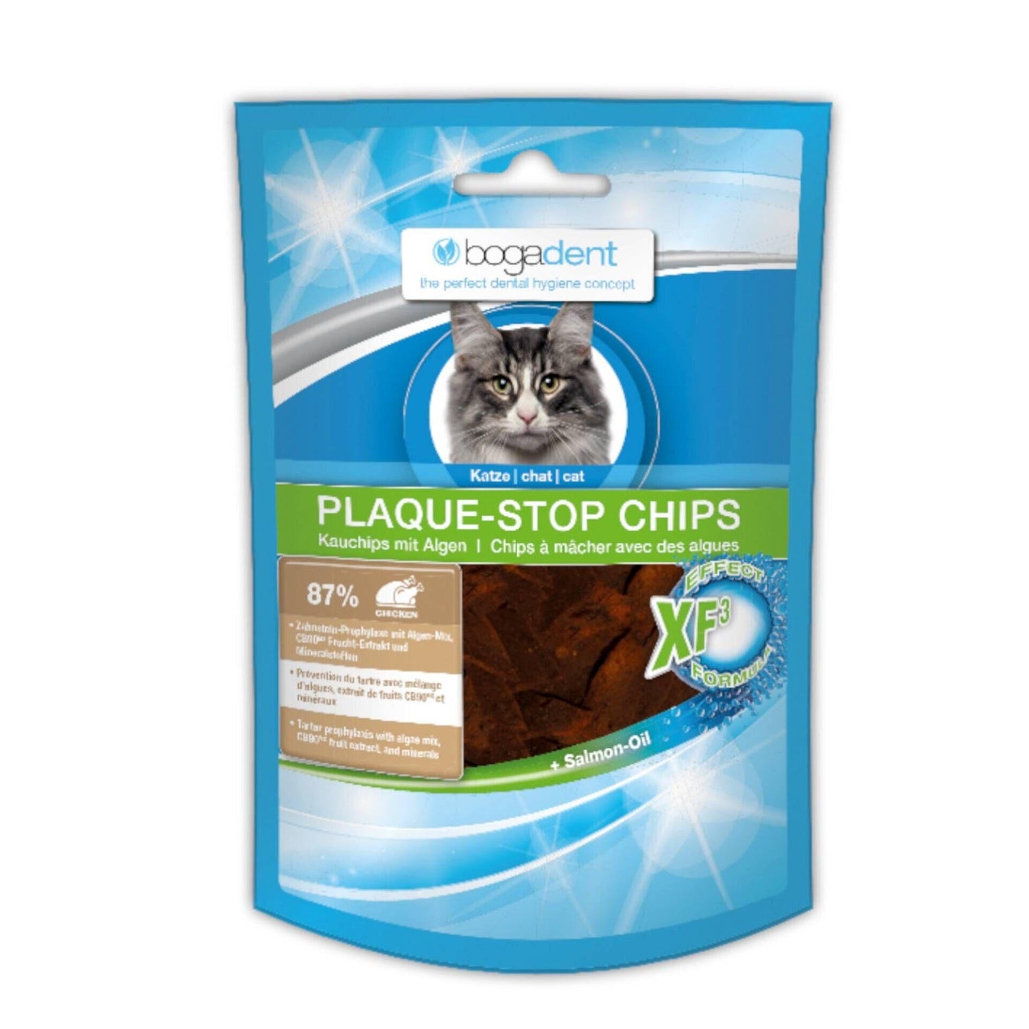 Snack para Gato Chips Placa Frango Bogadent