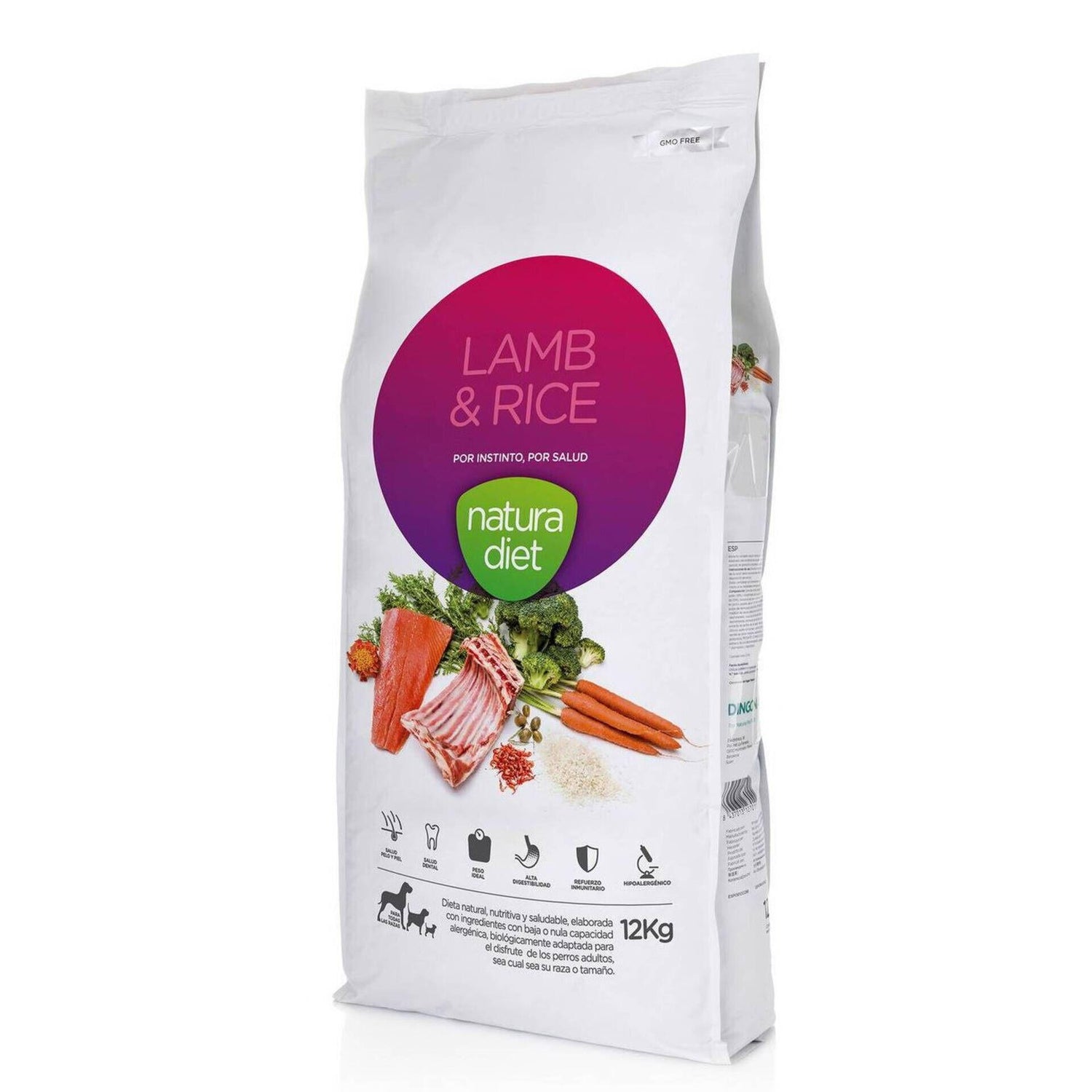 Ração para Cão Adulto Diet Borrego e Arroz Natura Diet