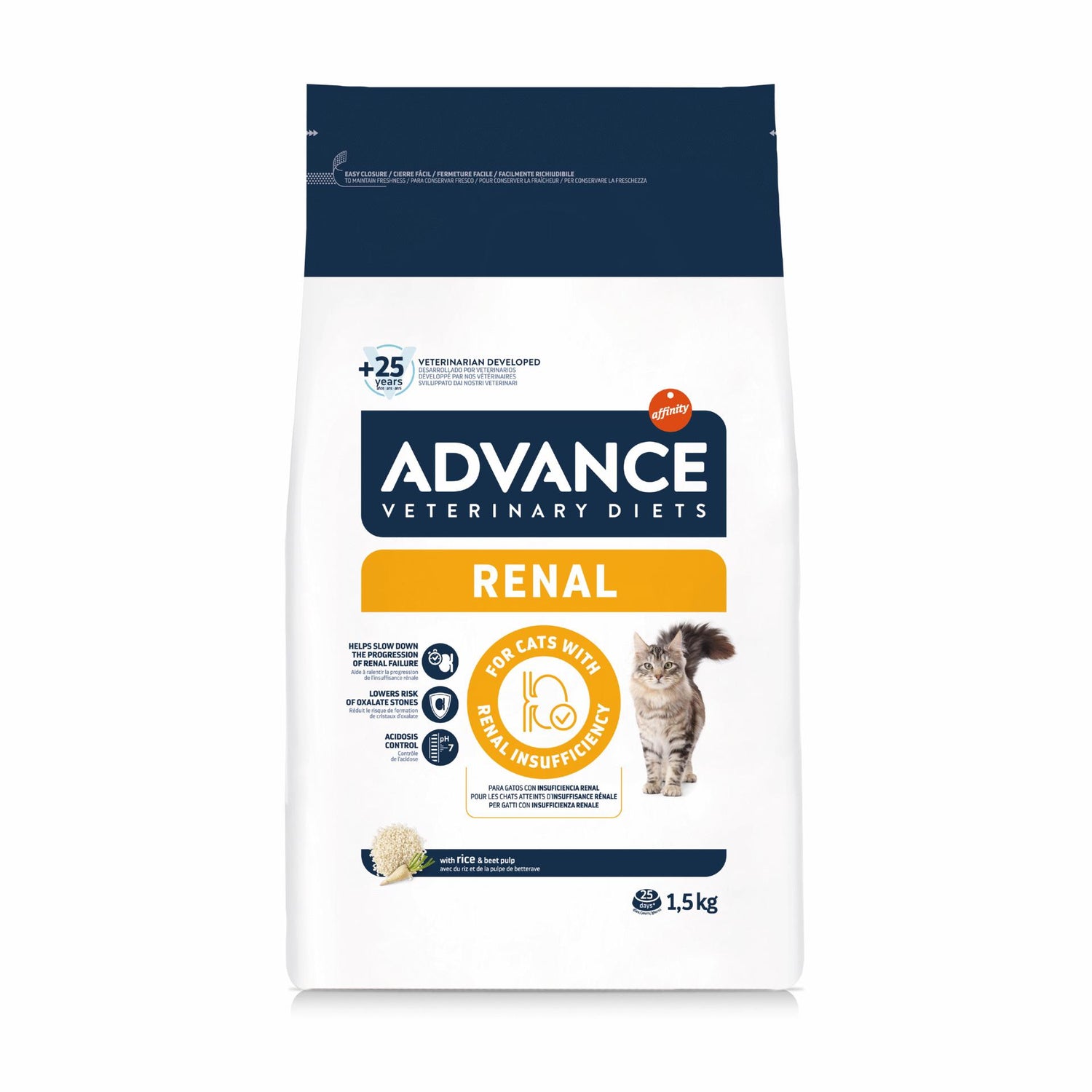 Ração para Gato Adulto Renal Affinity Advance Veterinary Diets