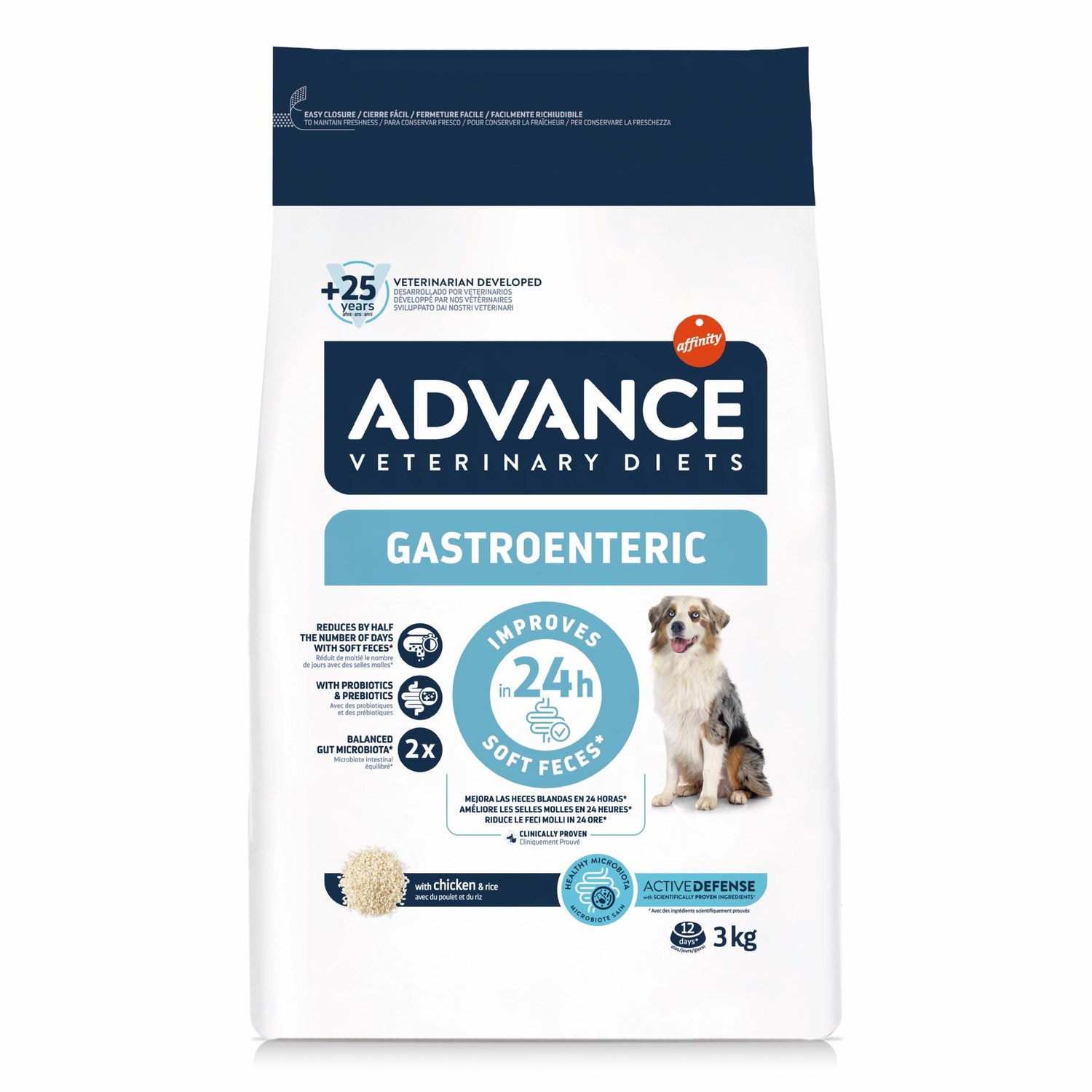 Ração para Cão Gastroenteric Low Fat Affinity Advance Veterinary Diets