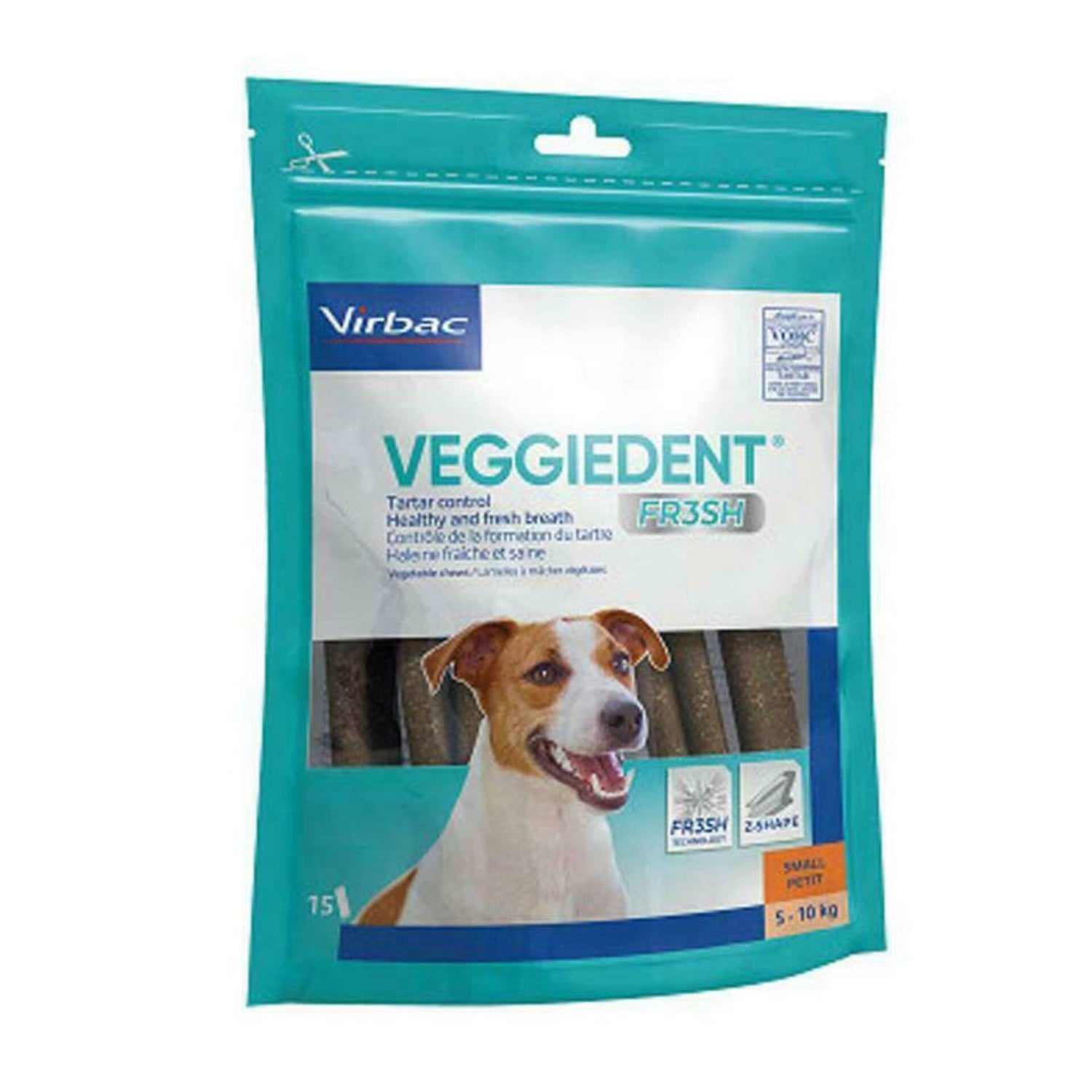 Snack para Cão Adulto Mini Veggiedent Fresh Virbac