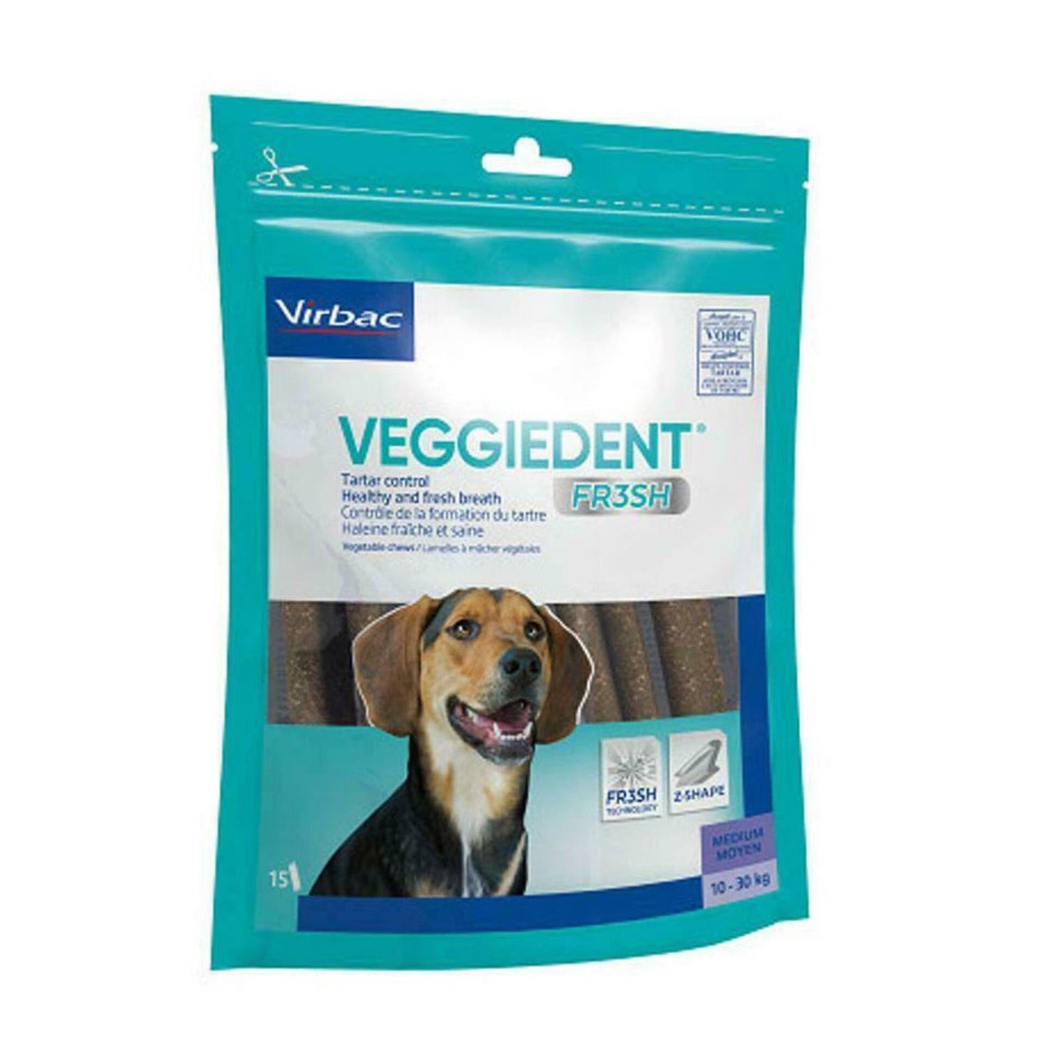 Snack para Cão Adulto Médio Veggiedent Fresh Virbac