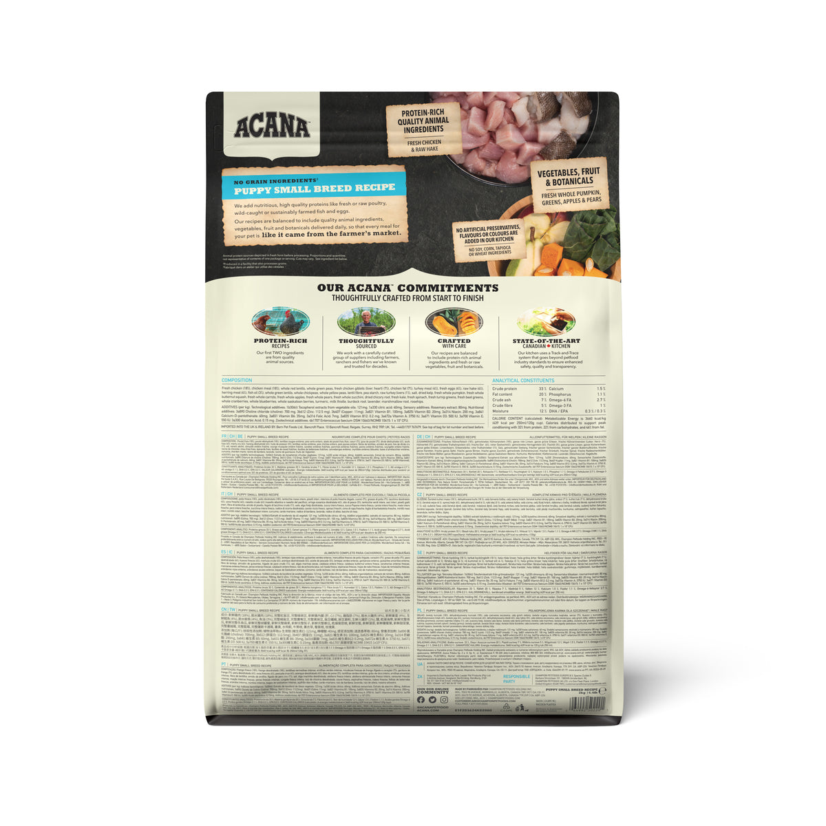 Ração para Cão Júnior Small Breed Recipe Acana