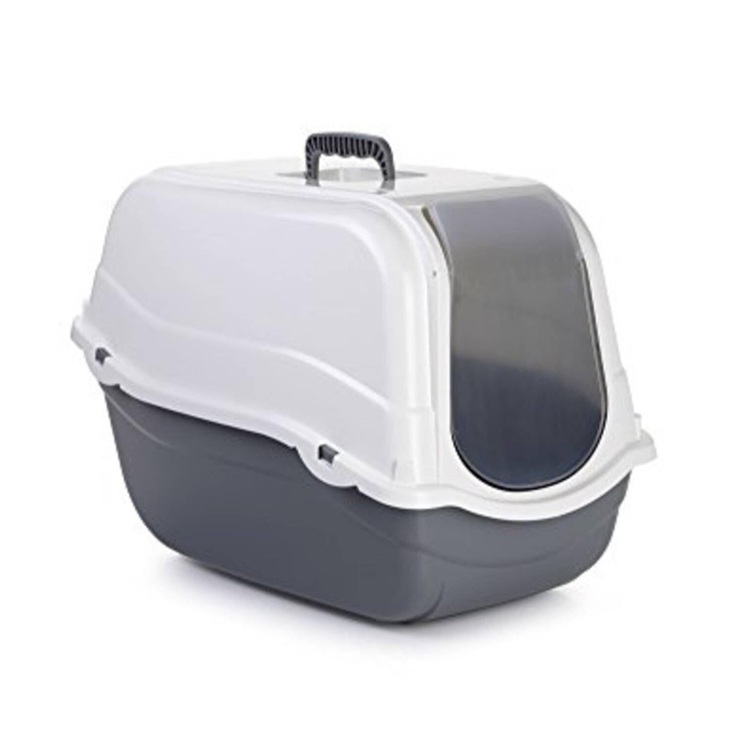 Caixa de Areia para Gato Romeo Cinza e Branco Beeztees