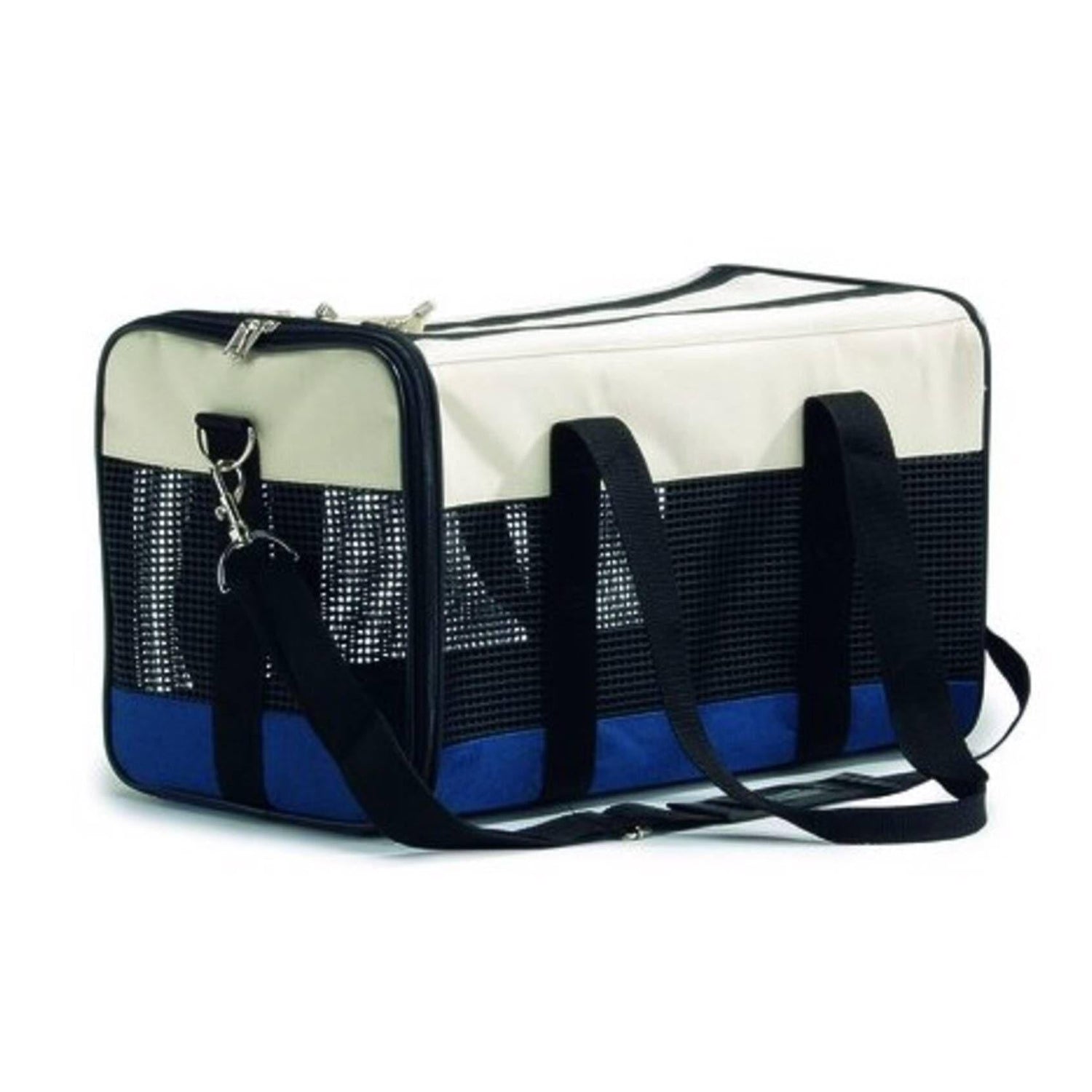 Transportadora Creme e Azul Beeztees
