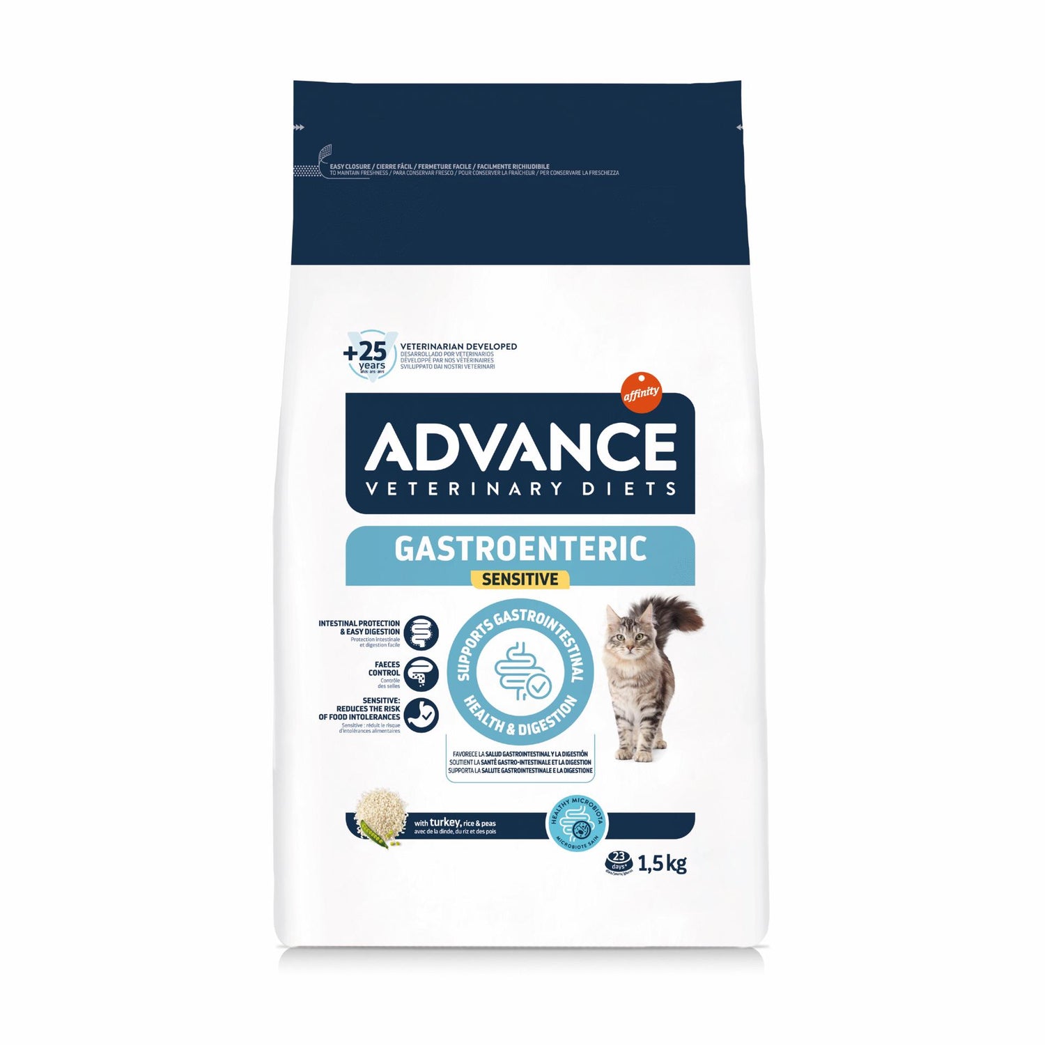 Ração para Gato Adulto Gastroenteric Sensitive Affinity Advance Veterinary Diets