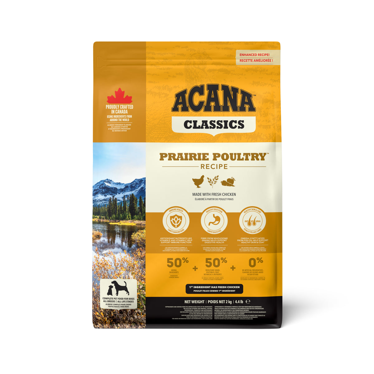 Ração para Cão Classics Prairie Poultry Recipe Acana