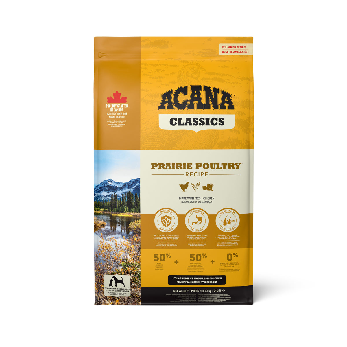 Ração para Cão Classics Prairie Poultry Recipe Acana