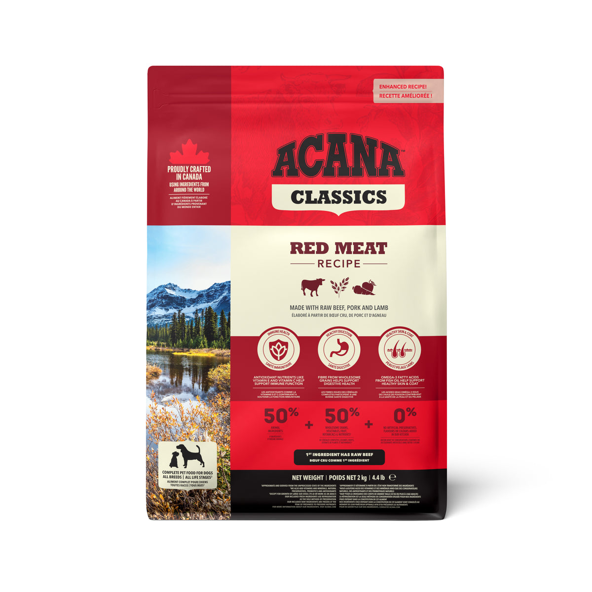 Ração para Cão Classics Red Meat Recipe Acana