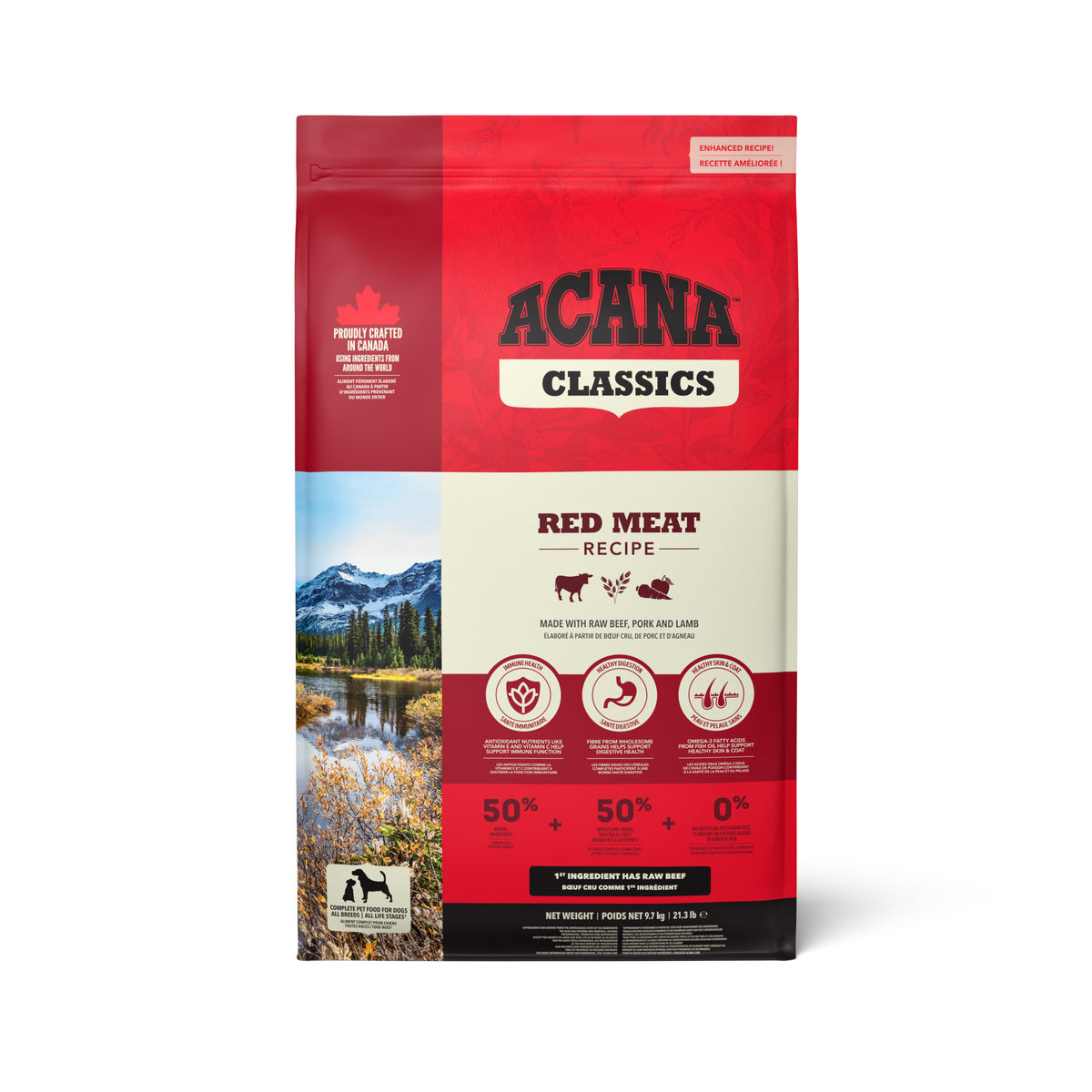Ração para Cão Classics Red Meat Recipe Acana