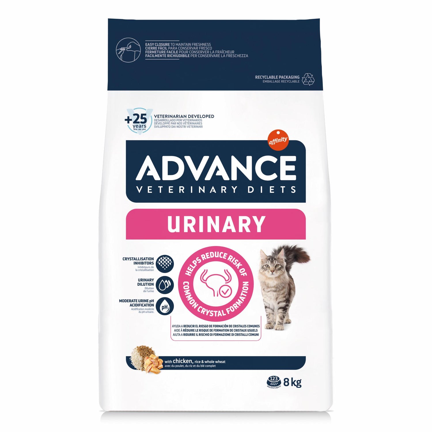 Ração para Gato Adulto Urinary Affinity Advance Veterinary Diets