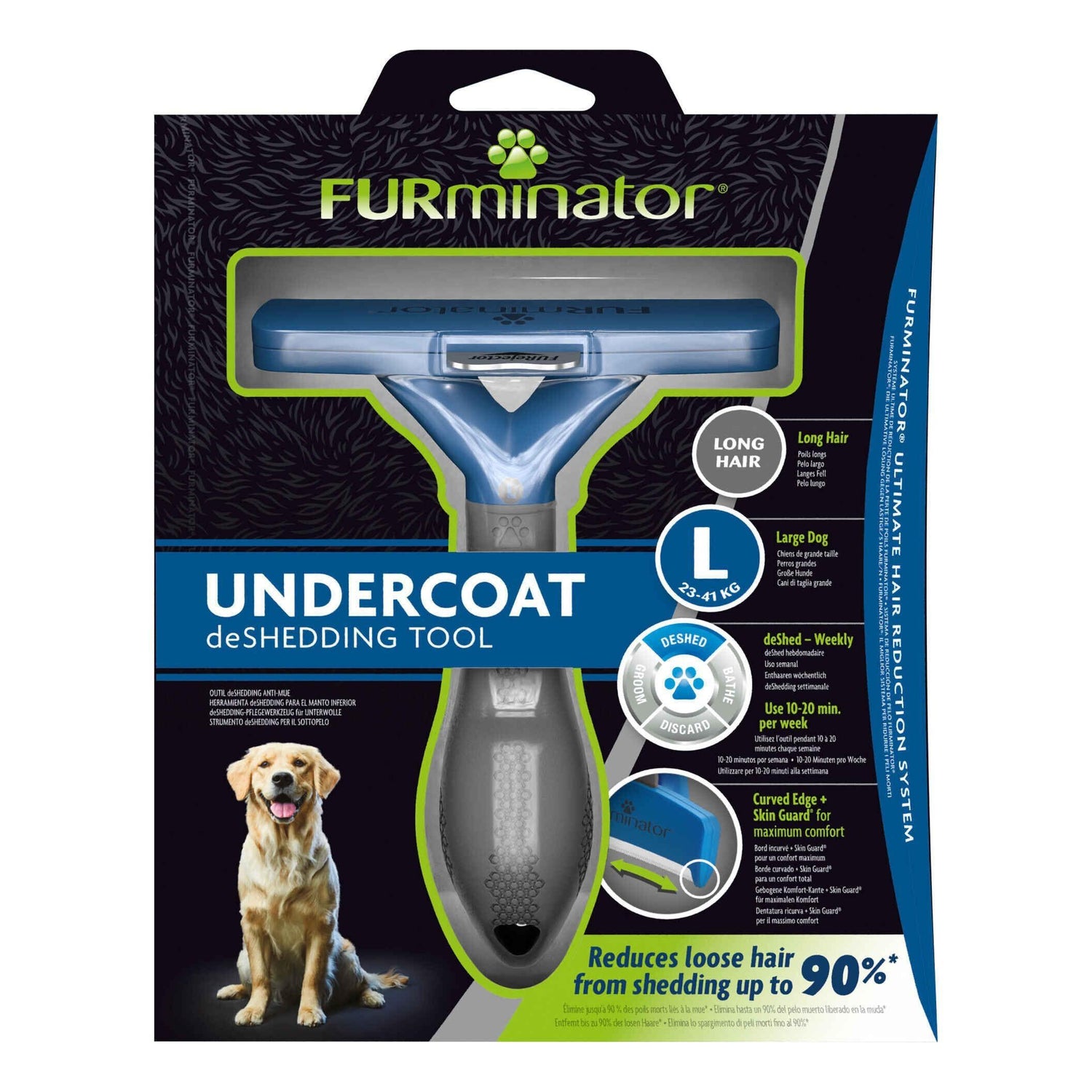 Escova para Cão Pelo Longo Furminator