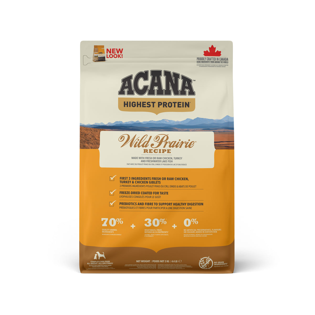 Ração para Cão Highest Protein Wild Prairie Recipe Acana