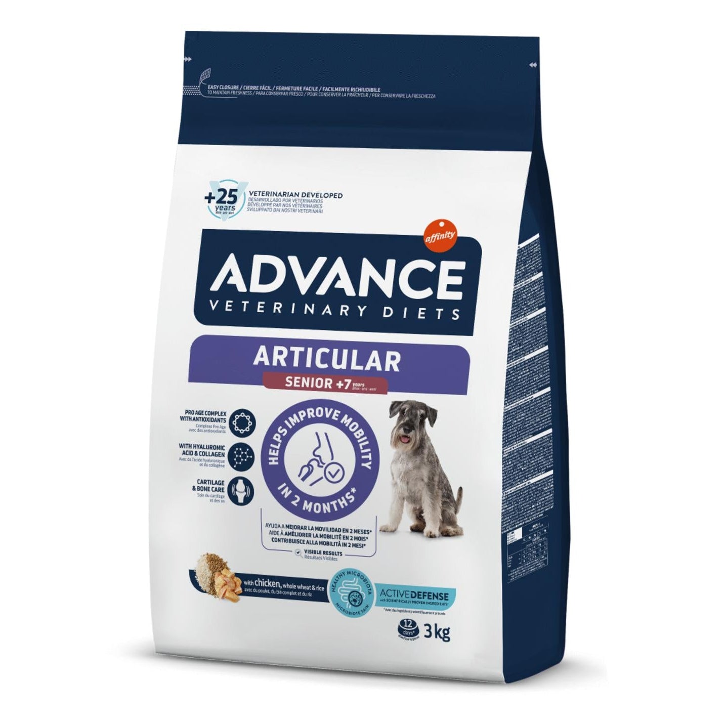 Ração para Cão Sénior Ageing +7 Articular Care Affinity Advance Veterinary Diets