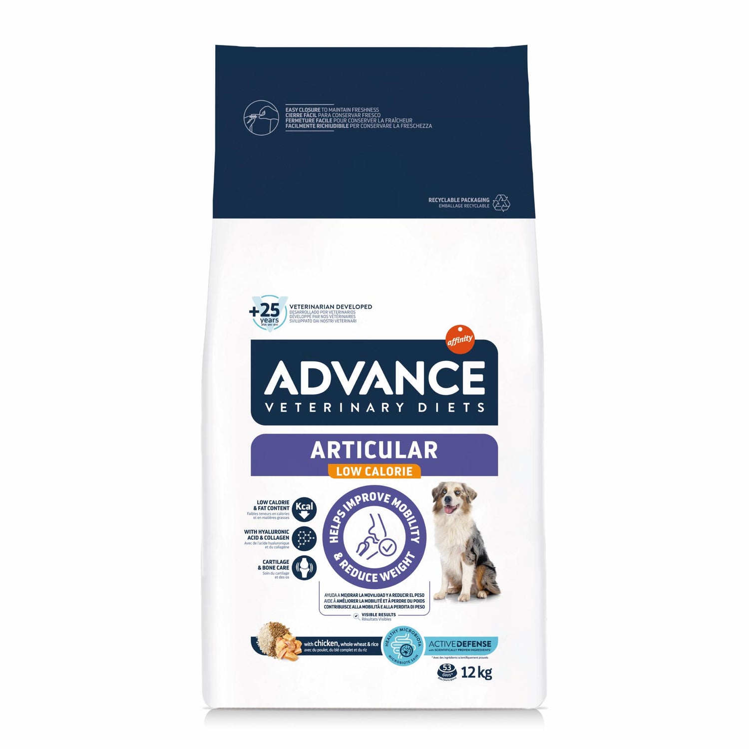 Ração para Cão Adulto Articular Care Reduced Calorie Affinity Advance Veterinary Diets