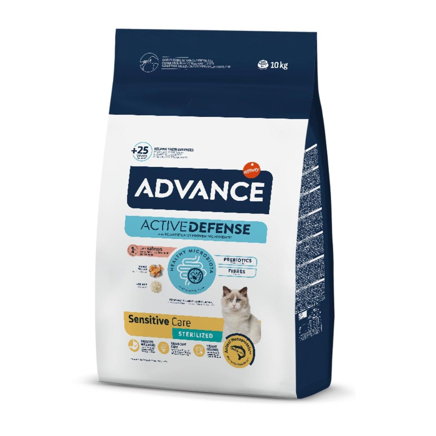 Ração para Gato Adulto Esterilizado Sensitive Salmão Affinity Advance