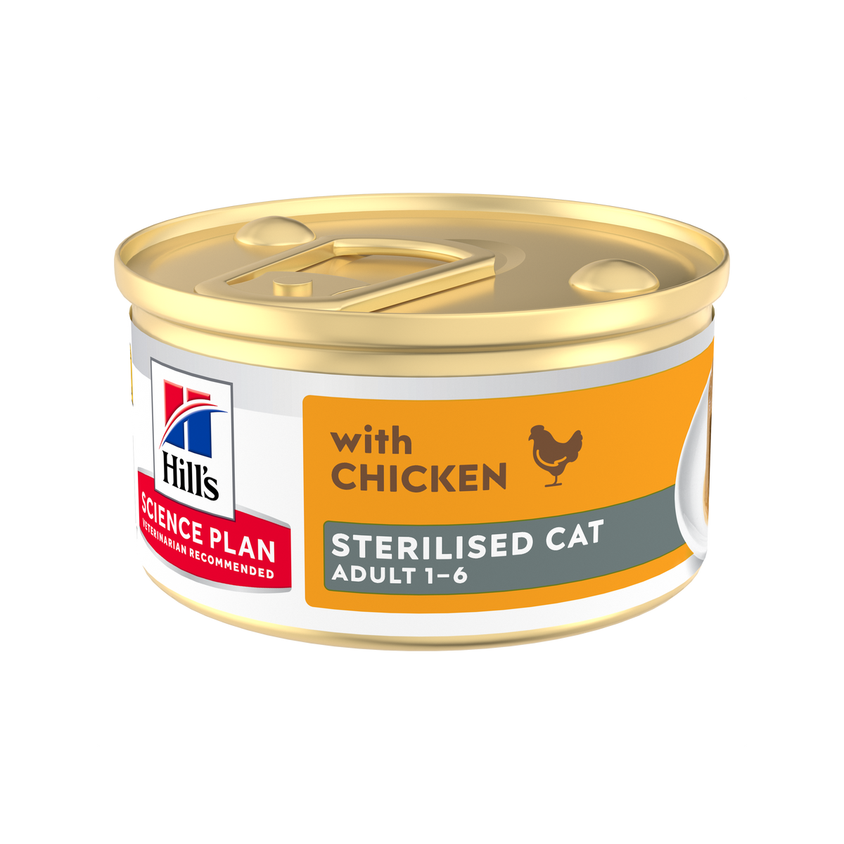 Comida Húmida para Gato Adulto Esterilizado Frango Hill's Science Plan
