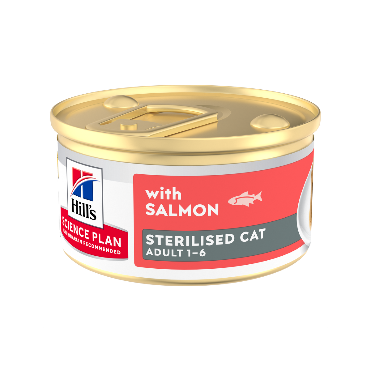 Comida Húmida para Gato Adulto Esterilizado Salmão Hill's Science Plan